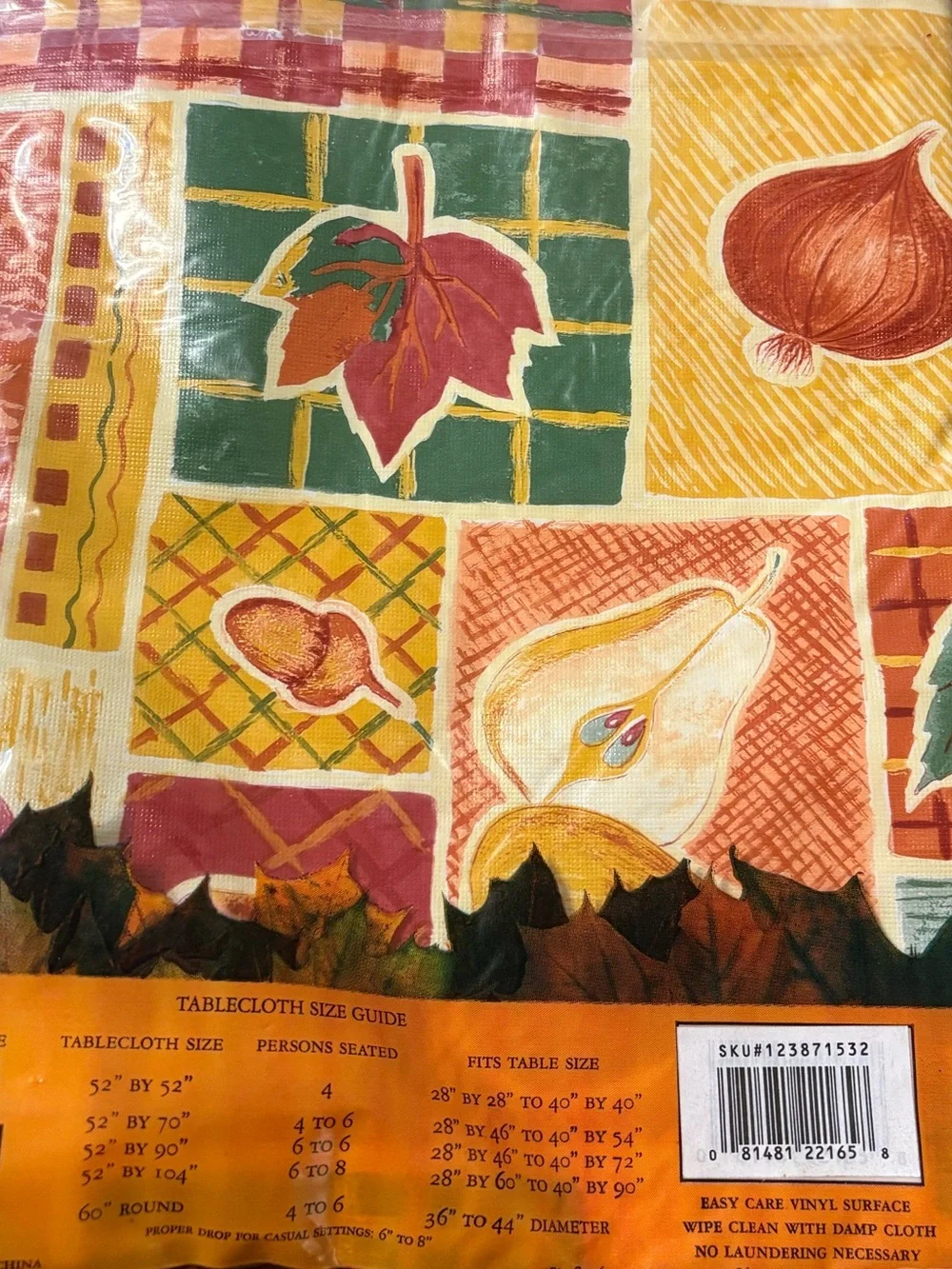 Harvest Vinyl Tablecloth